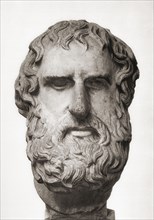 Bust of Euripides.