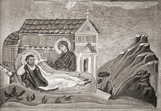 Romanos and Virgin Mary.