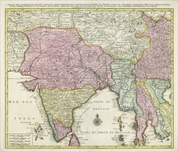 Map of India and Southern Asia dating from 1792.