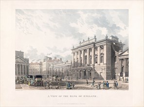 A View of the Bank of England.