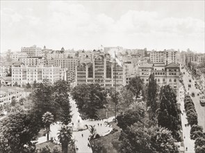 View of Central Park and auditorium.