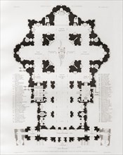 Ground plan of St. Peter's basilica.