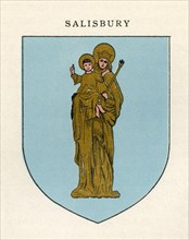 Coat of arms of the Diocese of Salisbury.