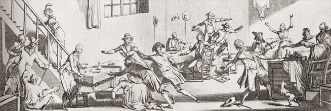 The assassination of Louis-Michel le Peletier.