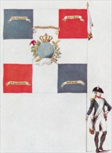 Battalion flag of the Parisien National Guard.