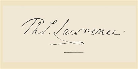 Signature of Sir Thomas Lawrence.