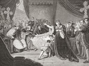 The Court for the Trial of Queen Katharine.