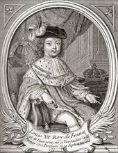 Louis XV as a child.