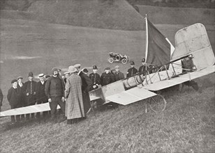 The landing of Bleriot at Dover.