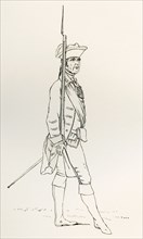 Officer of the Norfolk Militia with a Fusil and Gorget.