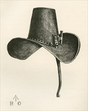 17th century Iron Hat with nose protection.
