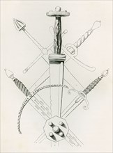 Fourteenth and sixteenth century daggers.