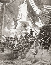 An 18th Century Naval Battle.