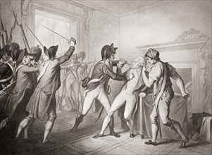 The arrest of Robespierre.