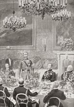 Lord Kitchener Replying To The Toast Of His Health At The Banquet At St. James's Palace.