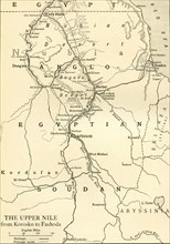 Map of Anglo Egyptian Soudan showing The Upper Nile from Korosko to Fashoda.