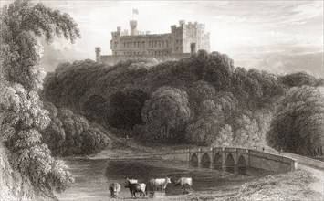 19th century view of Belvoir Castle.