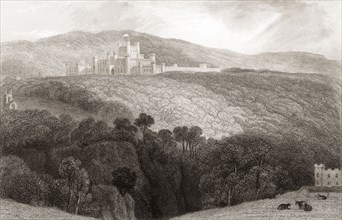19th century view of Lowther Castle.