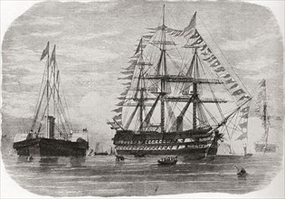 HMS Hero in 1860.