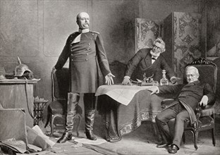 The meeting between Otto von Bismarck.