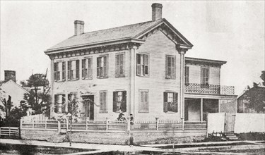 Abraham Lincolns' family home in Springfield.