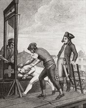 The execution of Robespierre.