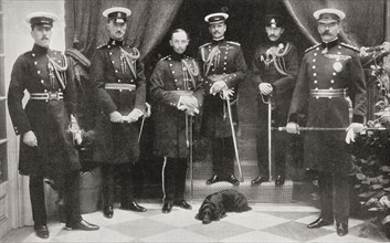 Lord Kitchener and his personal staff in India.