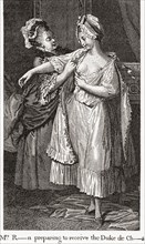 A Contemporary Print Depicting Mary Robinson Mistress Of George Iv.