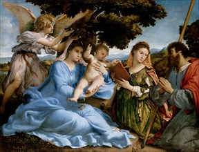 Vierge à l’Enfant avec les saints François, Jean-Baptiste, Jérôme et Catherine