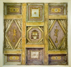 Palazzo Pallotta (atrium wooden ceiling of the main floor)