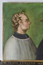 Tuscan School of the 16th century, Portrait of Illustrious Men by Sassoferrato, the humanist Nicolò Perotti.