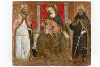 Pietro Paolo Agabiti, Madonna with Child and two Bishop Saints. first half of the 16th century