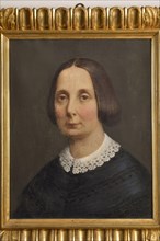 Giovanni Gallucci, Portrait of Paolina Leopardi (1800-1869), sister of Giacomo, oil on canvas