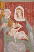 Vincenzo Pagani and workshop, Madonna del latte with Saint Anne, Saint Joseph and Saint (?)