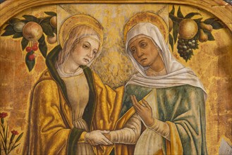 Vittore Crivelli, Triptych of the Visitation