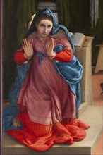 Lorenzo Lotto, Annunciation. The Virgin