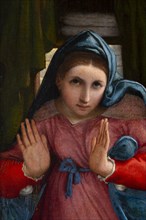 Lorenzo Lotto, Annunciation. The Virgin