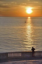 Ancona (Italy, Marche), Passetto, dawn on the Adriatic Sea