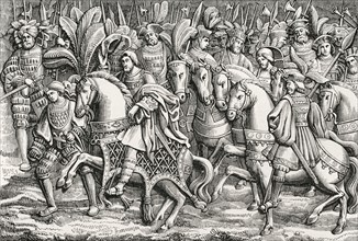 Meeting between King Henry VIII of England and King Francis I of France, on the Field of the Cloth of Gold, 7 June 1520