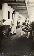 Alfred Tamlin on ship's deck