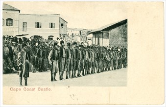 Soldiers outside Cape Coast Castle