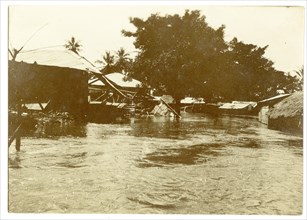Flooded village, West Africa