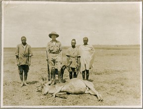 Charles Bungey on safari on the Athi Plains