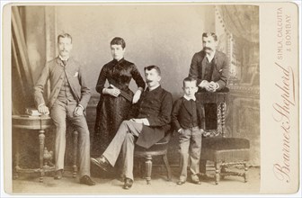 Studio portrait of a family group
