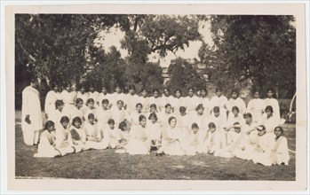 Group of Indian girls, Queen Mary's College, Lahore