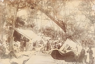 Camp for the crew of R.I.M.S. Warren Hastings, Mauritius
