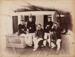 Group portrait of officers of the R.I.M.S. Elphinstone