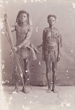 Portrait of Great Andamanese man and woman