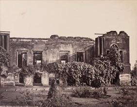Ruins of the British Residency banqueting hall, Lucknow