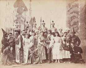 Cast from a production of Lalla Rookh, Calcutta